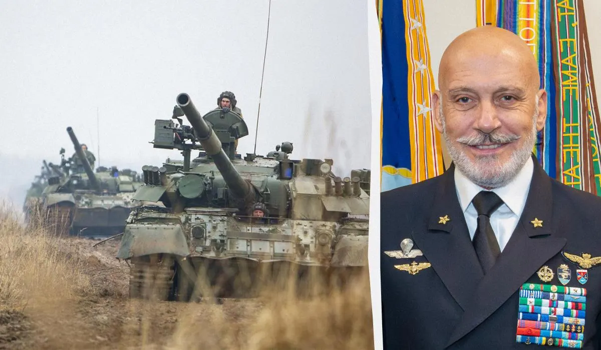 По словам адмирала Джузеппе Каво Драгоне, Россия наращивает военную мощь и стремится вернуть территории бывшего СССР, из‑за чего риск внешней агрессии для европейских стран сохраняется.