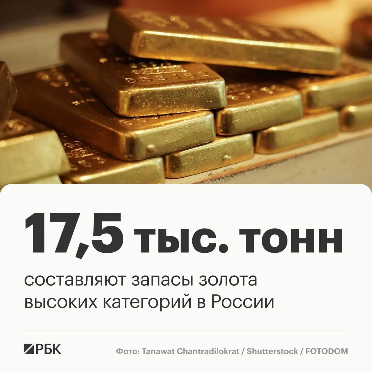 Запасы золота России оцениваются примерно в 17,5 тысяч тонн, что при текущем уровне добычи обеспечивает стране лидерство на мировой арене на примерно 30 лет.